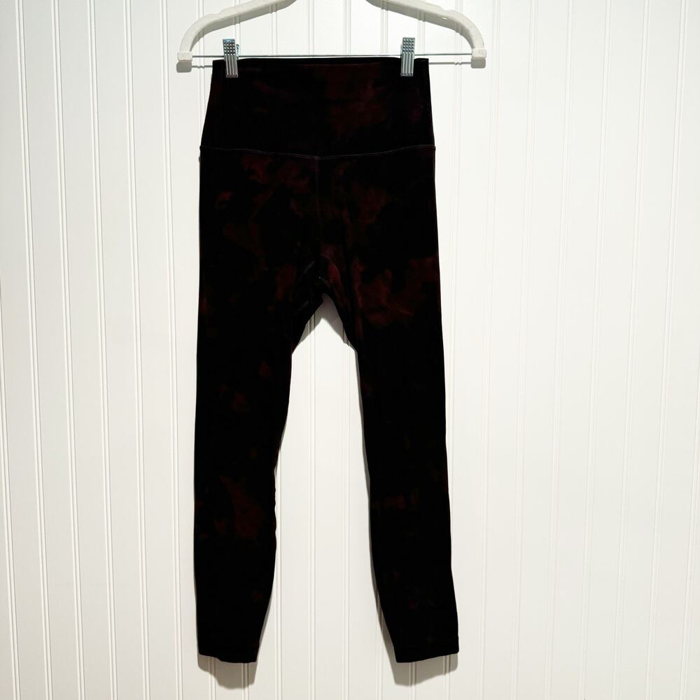 Lululemon Set Align Tank Align Pant Nulu Diamond Dye Cassis Size 6 - Picture 8 of 12
